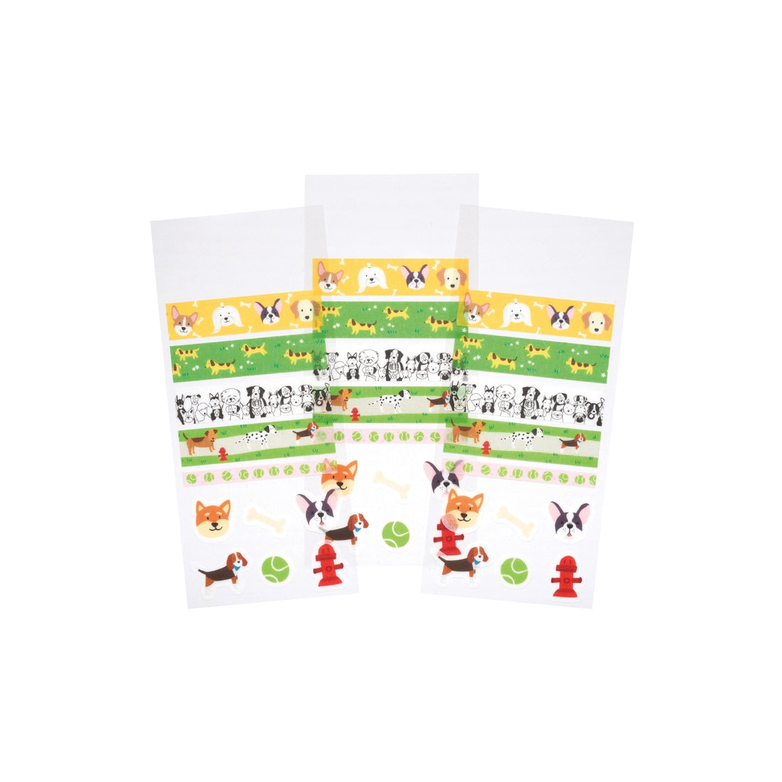Washi Stickers Dogs Washi Sticker Sheets - Paws Enrich Plan - Dog, Puppy, Nature & Adventure Inspired Stationery