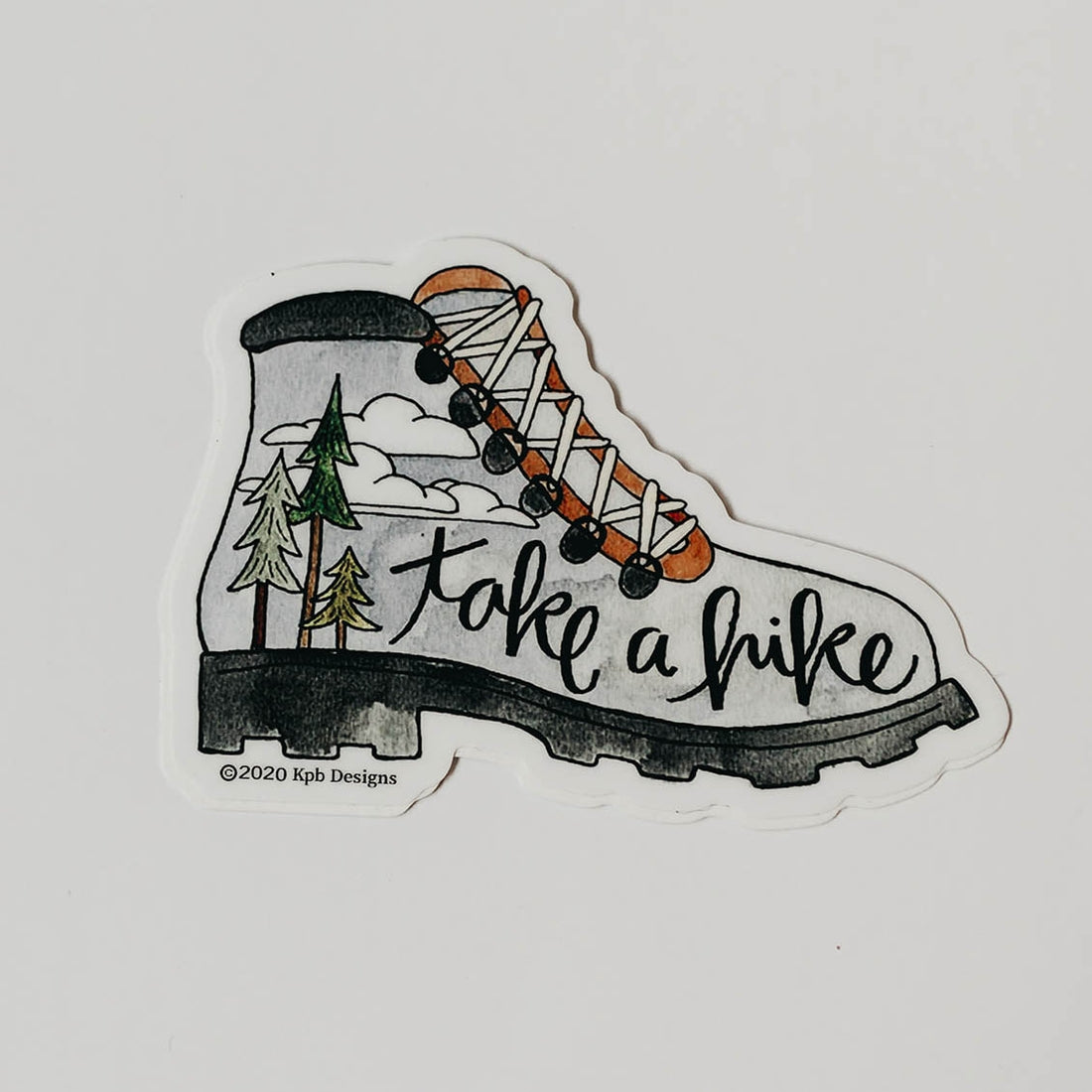 Decorative Stickers Take a Hike Hiking Boot Sticker - Paws Enrich Plan - Dog, Puppy, Nature & Adventure Inspired Stationery