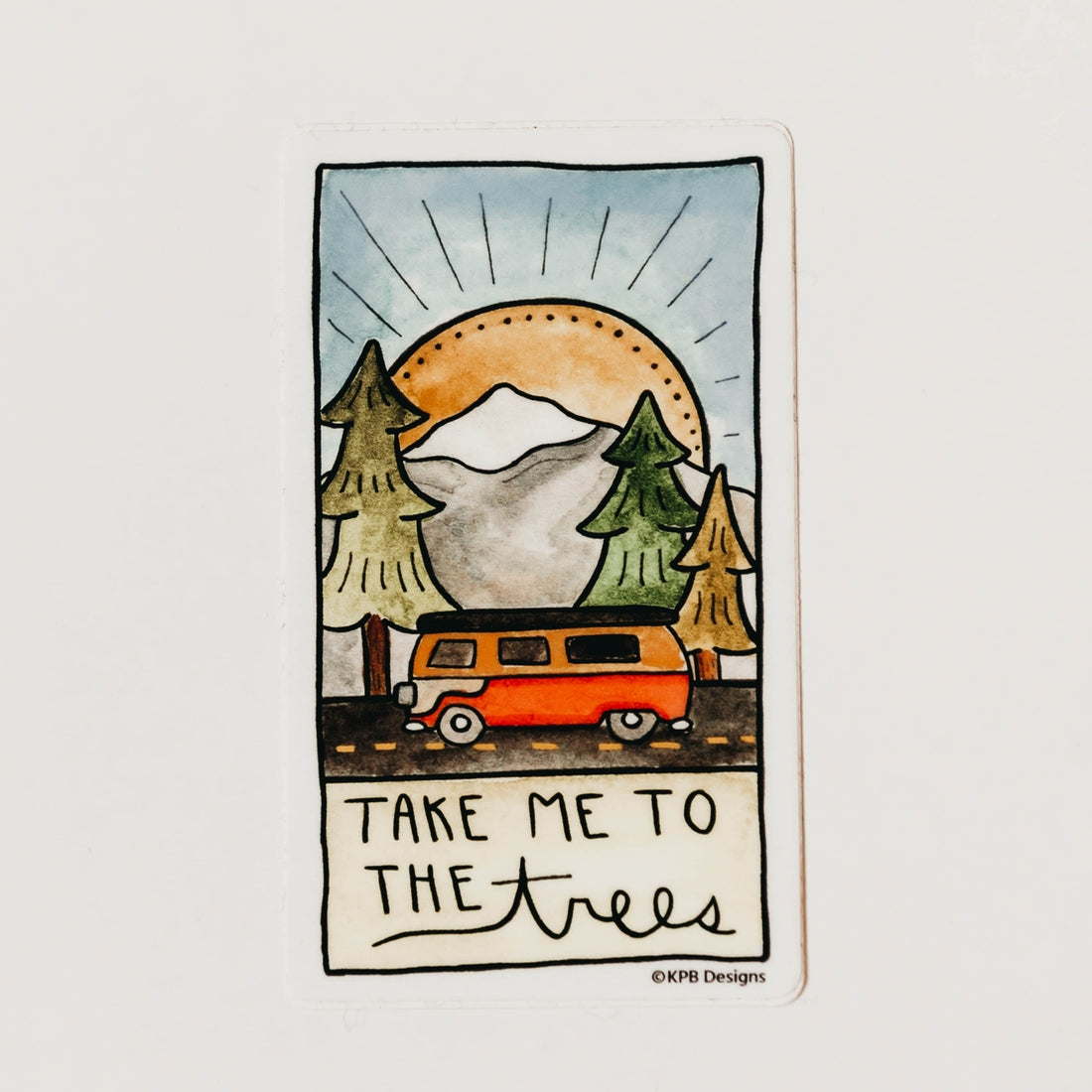 Decorative Stickers Take Me to the Trees Sticker - Paws Enrich Plan - Dog, Puppy, Nature & Adventure Inspired Stationery