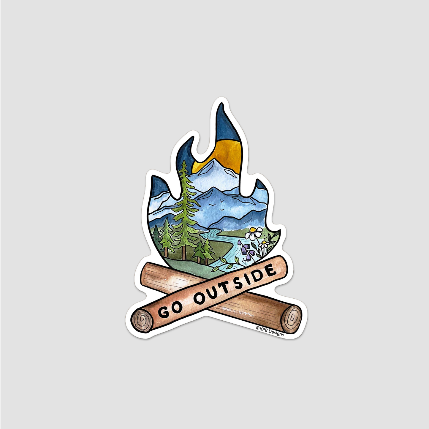 Go Outside Sticker