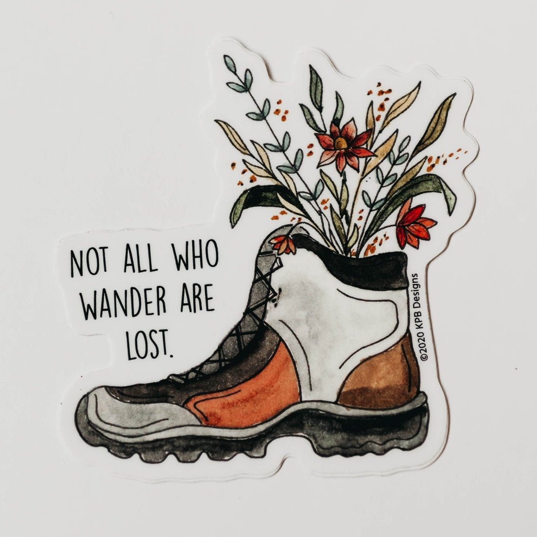 Decorative Stickers Not All Those Who Wander Are Lost Sticker - Paws Enrich Plan - Dog, Puppy, Nature & Adventure Inspired Stationery