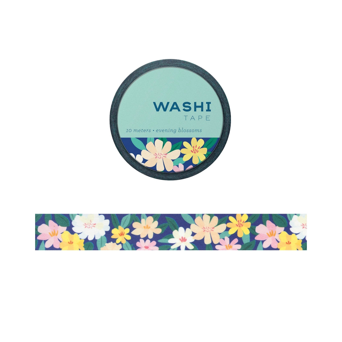 Washi Tape Evening Blossoms Washi Tape - Paws Enrich Plan - Dog, Puppy, Nature & Adventure Inspired Stationery