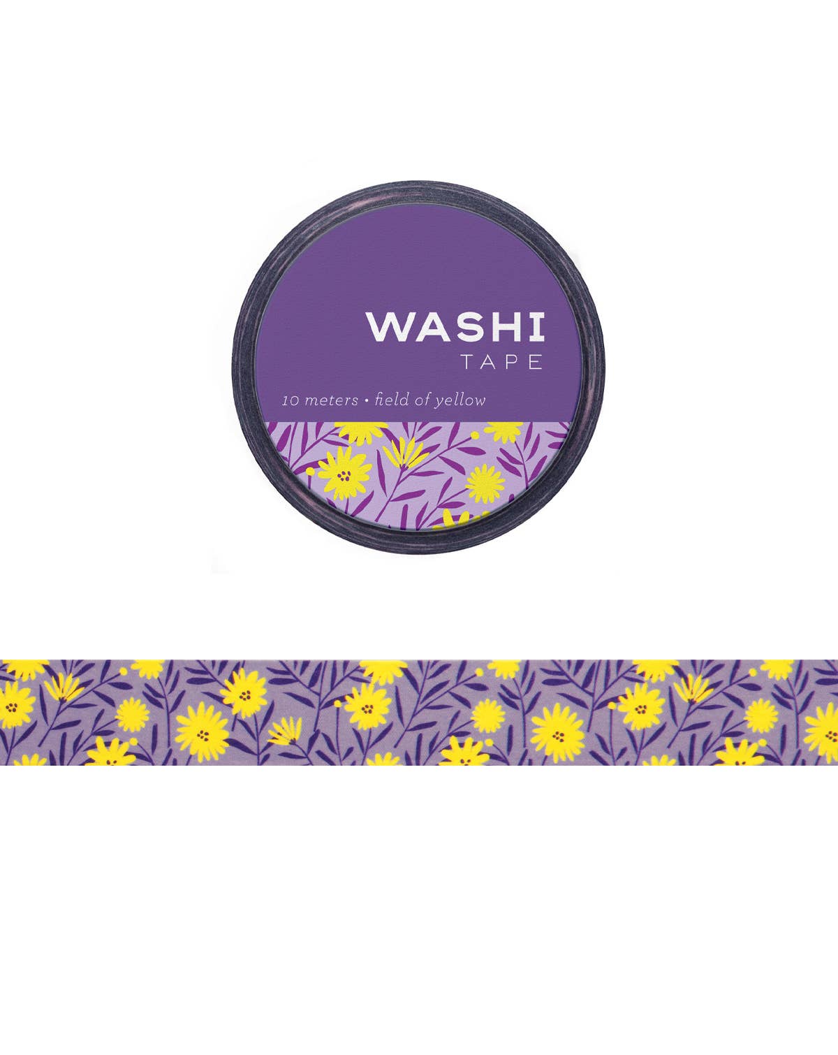 Washi Tape Field of Yellow Washi Tape - Paws Enrich Plan - Dog, Puppy, Nature & Adventure Inspired Stationery