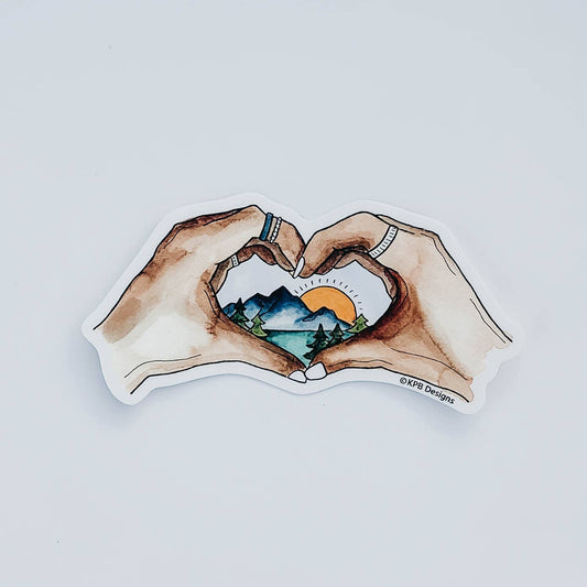 Heart Hands Sticker