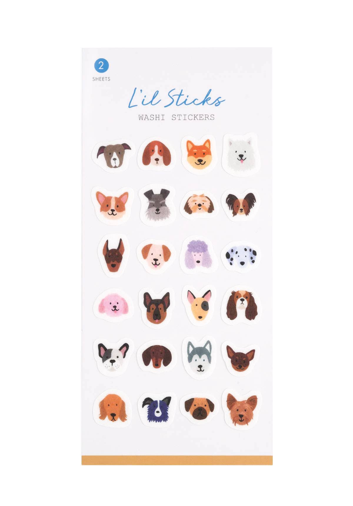 Dogs L’il Sticks Washi Stickers
