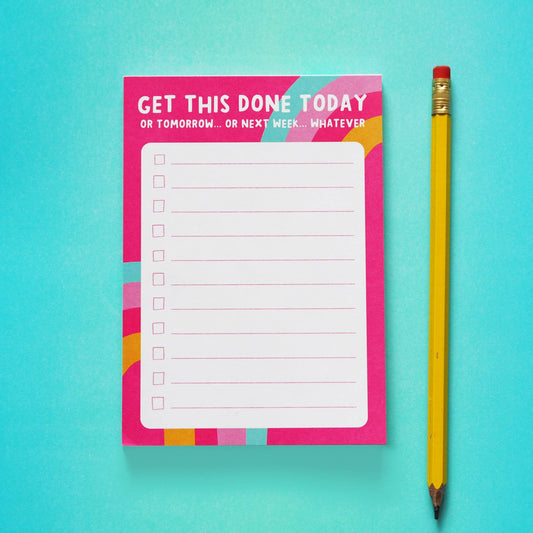 Get This Done Funny Notepad - A6